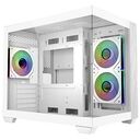 COOLER MASTER Elite 481 Wood Window, White (E481-WHNN-S00)