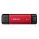 KINGSTON Dual Portable SSD, 2.0 TB, Rot (SPSD/2TB)