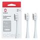 OCLEAN Professional Clean Brush Heads, 2 Pack, Silver