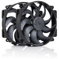 NOCTUA NF-A14x25r G2 PWM Sx2-PP chromax.black, 140mm, Black, pack of 2