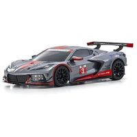 KYOSHO Mini-Z MR04 RWD Corvette C8-R 1:28 ARTR, Gun Metal / Rot (K.32356GMR)