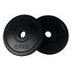 TUNTURI Rubber Weight Plates Set, 2 x 2.5 kg