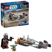 LEGO Star Wars - Der Mandalorianer und Grogu auf ihrem Speeder Bike (75436)