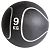 GORILLA SPORTS Medicine Ball - Rubber, Black/Silver, 9 kg