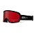 GIRO Cruz Flash Ski Goggle, Black Stacked + Amber Scarlet