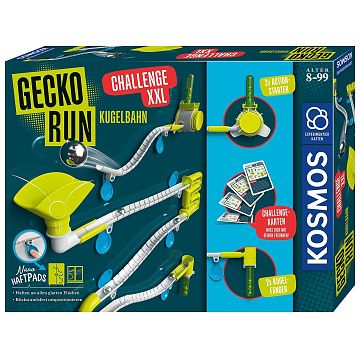 Gecko Run Murmelbahn Challenge Edition – Kugelbahn-Bauspiel Mit 32 Aufgabenkarten Für 2 Teams