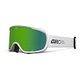 GIRO Cruz Flash Ski Goggle, White Stacked + Loden Green
