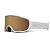 GIRO Moxie Flash Ski Goggle, White Stacked + Amber Gold