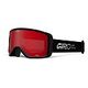 GIRO Sagen W Flash Ski Goggle, Black Stacked + Amber Scarlet