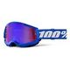 100% Strata 2 Goggle, Blue + Mirror Red/Blue