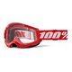 100% Strata 2 Goggle, Red + Clear