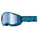 100% Strata 2 Goggle, Stone + Mirror Blue