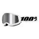100% Strata 2 Junior Goggle, White + Mirror Silver