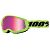 100% Strata 2 Junior Goggle, Neon Yellow + Mirror Pink