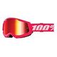 100% Strata 2 Junior Goggle, Pink + Mirror Red