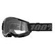 100% Strata 2 Junior Goggle, Black/Grey + Clear