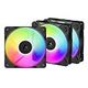 ARCTIC P12 Pro Reverse A-RGB, 120 mm, Black, Pack of 3 (ACFAN00333A)