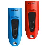 SANDISK Ultra, 64GB, Blue / Red (SDCZ48-064G-G46BR2)