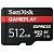 SANDISK Gameplay microSD Express Card, 512 GB (SDSQXFN-512G-GN6GN)