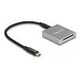 DELOCK USB Type-C Card Reader für SD Express (SD 7.1) Speicherkarten (91006)