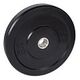 FITCOM Rubber Bumper Plate, 15 kg, Black