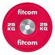 FITCOM Competition Bumper Plate, 25 kg, Red