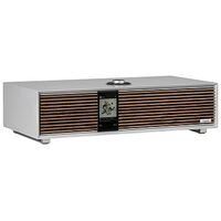 RUARK AUDIO R410 All-In-One Music System, Soft Grey / Walnut Grille