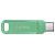 SANDISK Dual Drive Go 64 GB, USB-C 3.0/USB-A 3.0, Grün (SDDDC3-064G-G46AG)