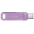 SANDISK Dual Drive Go 128 GB, USB-C 3.0/USB-A 3.0, Purple (SDDDC3-128G-G46L)