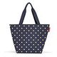 REISENTHEL Shopper M, Metallic Dots Blue