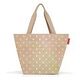 REISENTHEL Shopper M, Metallic Dots Coffee
