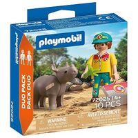 PLAYMOBIL DuoPack Tierpfleger mit Nashorn (72025)