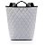 REISENTHEL Shopper-Backpack, Rhombus Light Grey