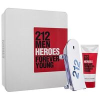 CAROLINA HERRERA 212 Men Heroes Eau de Toilette Spray 90 ml + Duschgel 100 ml Geschenkset