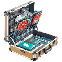 TECHNOCRAFT Aluminum Tool Case PRO WOOD 4, 128 Pcs. (714108)