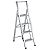 TECHNOCRAFT Aluminum Folding Ladder SLIMSTEP, 4 Steps (707318)