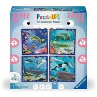 Puzzle UP! - Meerestiere - 4x 64 - 90 Teile (Ravensburger)