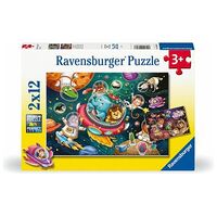 Tiere im Weltall - 2x 12 Teile (Ravensburger)