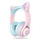 ICLEVER Cat Ear Bluetooth Kopfhörer BTH13, Pink