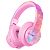 ICLEVER Kids Bluetooth Headphones BTH12, Tiedye Rosa