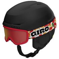 GIRO Spur Flash Combo Ski Helmet & Goggles, XS (48.5 - 52 cm), Matte Black