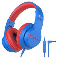 ICLEVER Kids Kopfhörer HS19, Blau / Rot