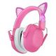 ICLEVER Noise Reduction Ear Muffs for Kids IC-EM01, Pink Cat