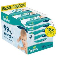 PAMPERS 99% Water Wipes, Pack of 1080