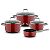WMF Fusiontec Essential Pro Cookset, 4-piece, Red (521035290)