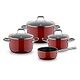 WMF Fusiontec Essential Pro Cookset, 4-piece, Red (521035290)