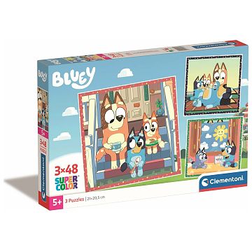 Super Colour Square Bluey - 3x 48 pieces (Clementoni) from CHF 15.80 at ...