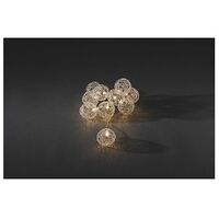 KONSTSMIDE LED Decorative String of Lights with Wire Balls, 16 LEDs, 5. ...
