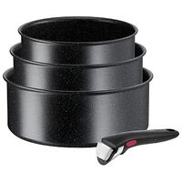 TEFAL Ingenio Black Stone Pot Set, 4-piece, Black (L3999632) from CHF ...