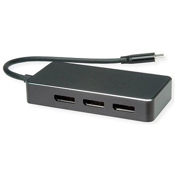 VALUE USB-C Multi-Display-Adapter auf 3x DisplayPort, Schwarz ab CHF 63 ...